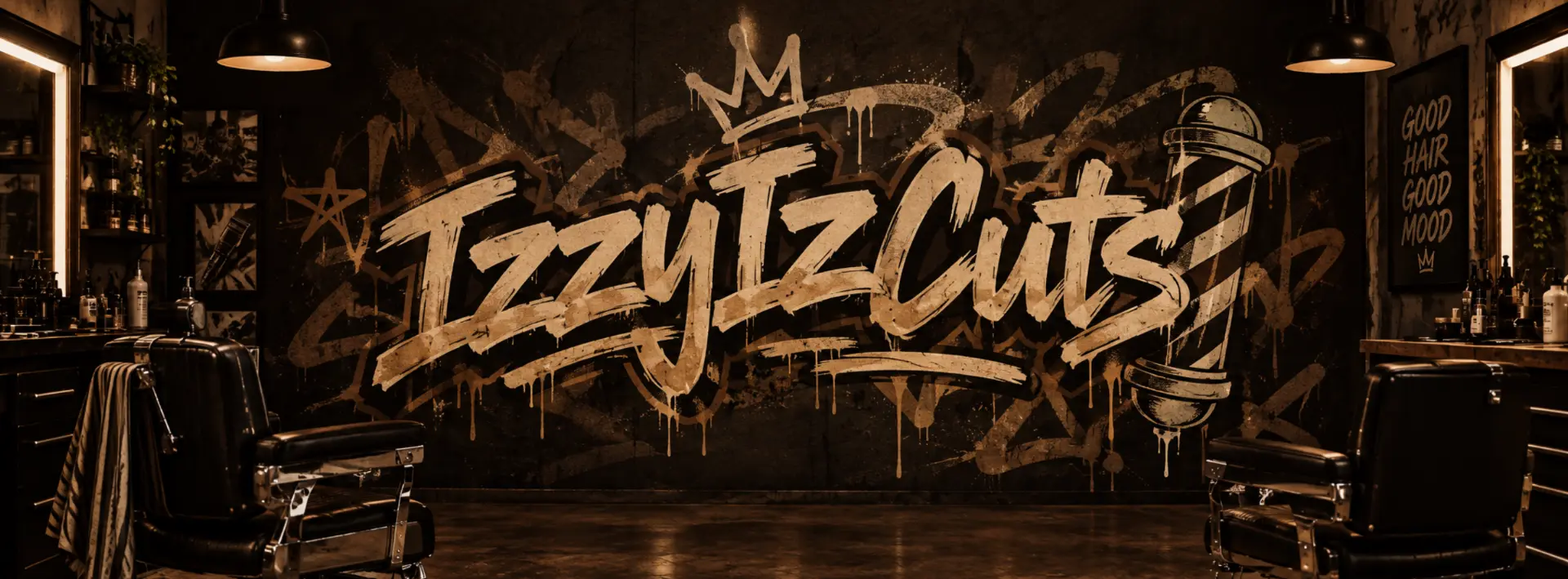 IzzyIzCuts graffiti mural